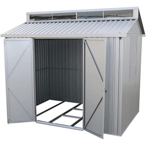 Abri de jardin aluminium 8 x 6 avec lucarne - fenêtre latérale - surface 4,33 m² - Duramax