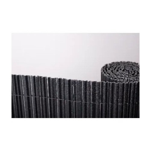 Canisse PVC double face noir anthracite 1 x 3 m - 30 % recyclé - occultante - NORTENE 