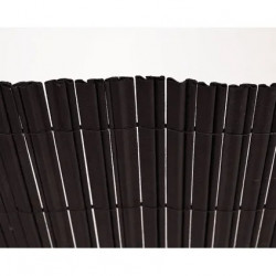 Canisse PVC double face noir anthracite 1 x 3 m - 30 % recyclé - occultante - NORTENE 