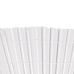 Canisse PVC double face blanche 1,5 x 3 m - 19 mm - 30 % recyclé - NORTENE