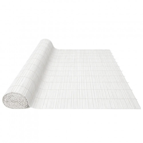 Canisse PVC double face blanche 1,5 x 3 m - 19 mm - 30 % recyclé - NORTENE 
