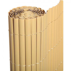 Canisse PVC double face bambou 1,5 x 3 m - 19 mm - anti-UV - NORTENE