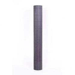 Canisse PVC double face grise 1,5 x 3 m - 19 mm - 30 % recyclé - NORTENE 