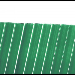 Canisse PVC double face verte 1 x 3 m - roseaux ovales 16 mm - anti-UV - NORTENE 