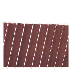 Canisse PVC double face marron 1 x 3 m - roseaux ovales 16 mm - anti-UV - NORTENE 