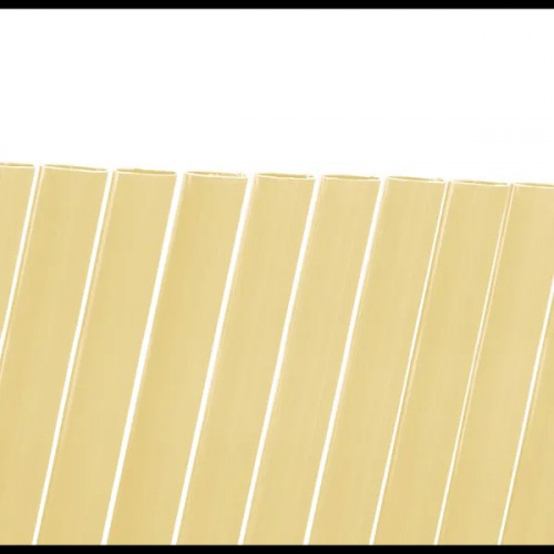Canisse PVC double face couleur bambou 1,5 x 3 m - roseaux ovales 16 mm - anti-UV - NORTENE 