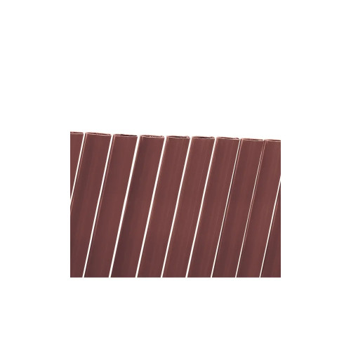 Canisse PVC double face marron 1,5 x 3 m - roseaux ovales 16 mm - anti-UV - NORTENE 