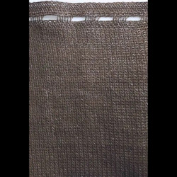 Brise-vue HDPE tissé anthracite 1 x 10 m - 120 g/m² - boutonnières - NORTENE