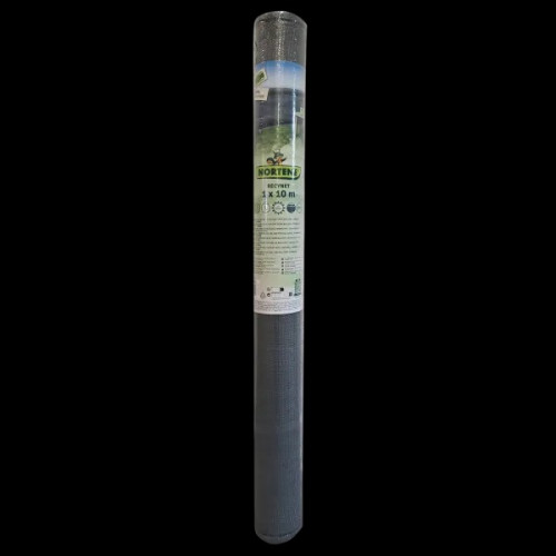 Brise-vue HDPE tissé anthracite 1,5 x 10 m - 120 g/m² - boutonnières - NORTENE 