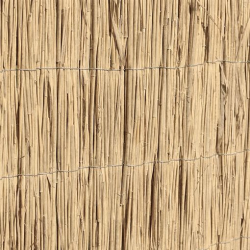 Canisse naturelle multi-tiges 1,5 x 5 m - roseaux fins - tissage galvanisé - NORTENE 
