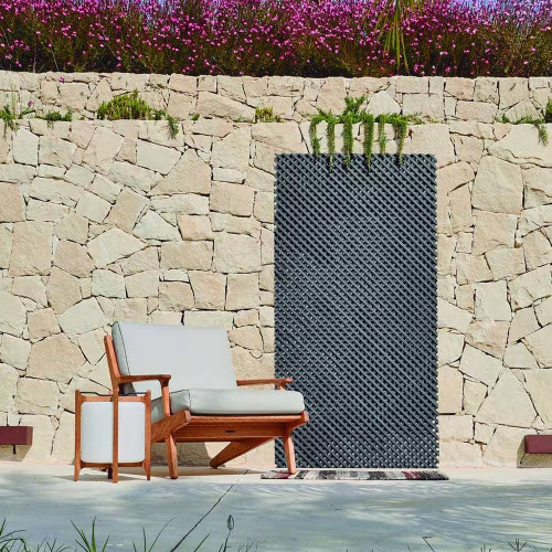 Treillis décoratif LOP anthracite 0,9 x 1,2 m - osier semi-synthétique - maille 18 mm - NORTENE 
