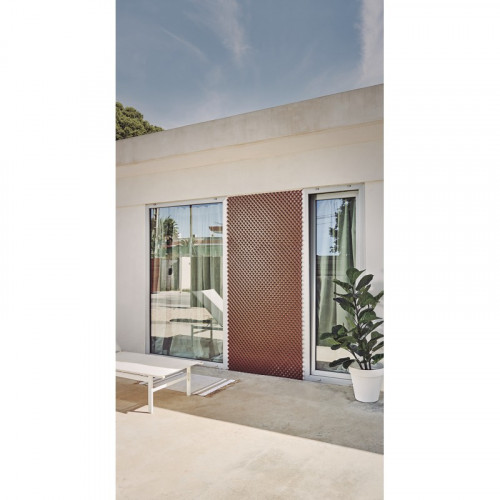 Treillis décoratif LOP brun 1 x 2 m - osier semi-synthétique - maille 18 mm - NORTENE 