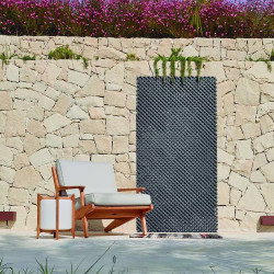 Treillis décoratif LOP anthracite 1 x 2 m - osier semi-synthétique - maille 18 mm - NORTENE 