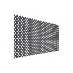Treillis décoratif LOP anthracite 1 x 2 m - osier semi-synthétique - maille 18 mm - NORTENE 