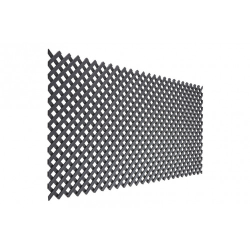 Treillis décoratif LOP anthracite 1 x 2 m - osier semi-synthétique - maille 18 mm - NORTENE 