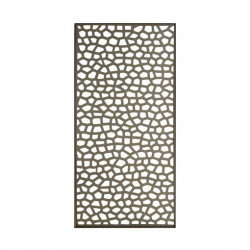 Panneau décoratif extérieur couleur taupe 1 x 2 m - polypropylène 100 % recyclé - NORTENE