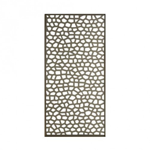 Panneau décoratif extérieur couleur taupe 1 x 2 m - polypropylène 100 % recyclé - NORTENE 