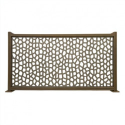 Panneau décoratif extérieur couleur taupe 1 x 2 m - polypropylène 100 % recyclé - NORTENE