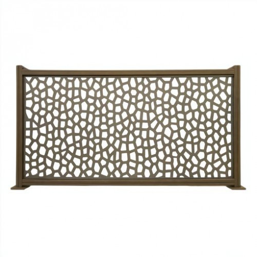 Panneau décoratif extérieur couleur taupe 1 x 2 m - polypropylène 100 % recyclé - NORTENE 