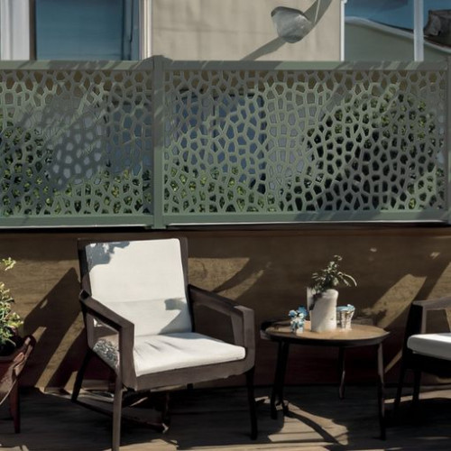 Panneau décoratif extérieur vert foncé 1 x 2 m - polypropylène 100 % recyclé - NORTENE 