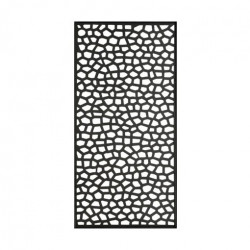 Panneau décoratif extérieur gris anthracite 1 x 2 m - polypropylène 100 % recyclé - NORTENE