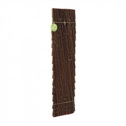 Treillis extensible en osier naturel 0,5 x 1,5 m - finition brun - décoratif - NORTENE 