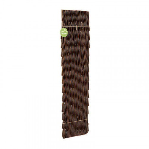 Treillis extensible en osier naturel 0,5 x 1,5 m - finition brun - décoratif - NORTENE 