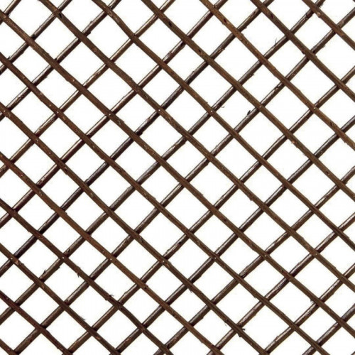 Treillis extensible en osier naturel 0,5 x 1,5 m - finition brun - décoratif - NORTENE 