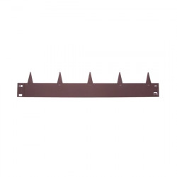 Bordure de jardin acier galvanisé marron 1,06 m - hauteur 18 cm - 5 piquets intégrés - NORTENE