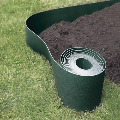Bordure de jardin flexible verte 10 m - polyéthylène recyclé - hauteur 7,5 cm - NORTENE 