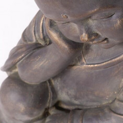 Statue Bouddha Mey grise 41,5 cm - résine - extérieur - NORTENE 