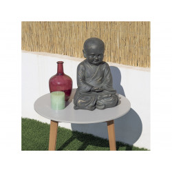 Statue de jardin Bouddha Leo 41 cm - argile fibreuse - NORTENE 