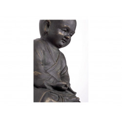 Statue de jardin Bouddha Leo 41 cm - argile fibreuse - NORTENE 