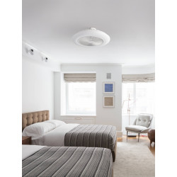 Ventilateur plafonnier 50,8 cm blanc - LED 36 W réglable avec télécommande - DLC Home