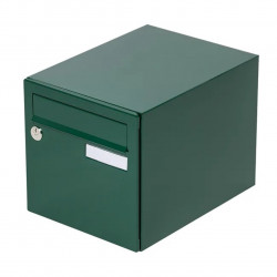 Boîte aux lettres normalisée - 1 porte extérieur - essentiel - acier vert brillant - RENZ