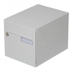 Boîte aux lettres normalisée - 1 porte - Essentiel - acier blanc brillant - RENZ