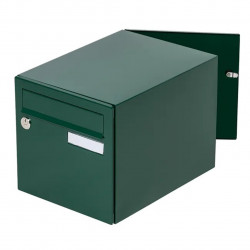 Boîte aux lettres normalisée - 2 portes - Essentiel - acier vert brillant - RENZ