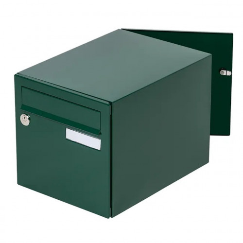 Boîte aux lettres normalisée - 2 portes - Essentiel - acier vert brillant - RENZ