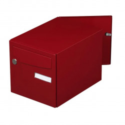 Boîte aux lettres normalisée - 2 portes extérieur - Animation - acier rouge basque - RENZ