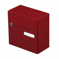 Boîte aux lettres compacte - 1 porte extérieur - Animation - acier rouge basque - RENZ
