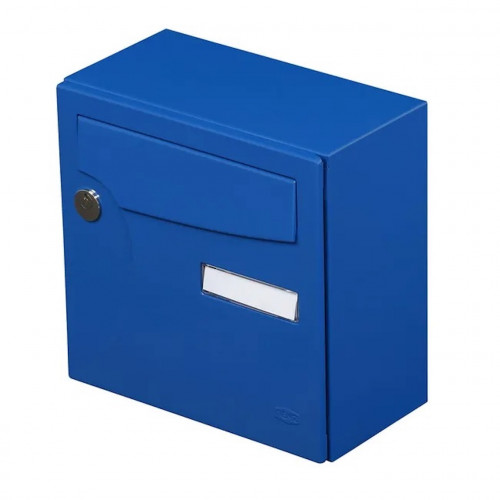 Boîte aux lettres compacte - 1 porte ext - Animation - acier - bleu breton - RENZ