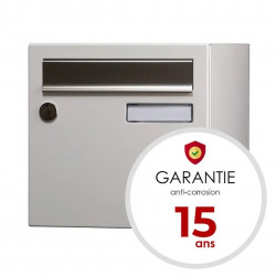 Boîte aux lettres - 1 porte extérieur - Allure - acier blanc mat - RENZ