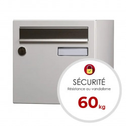 Boîte aux lettres - 1 porte extérieur - Allure - acier blanc mat - RENZ