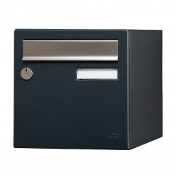 Boîte aux lettres - 2 portes extérieur - Allure - acier anthracite mat de marque RENZ, référence: B9739500