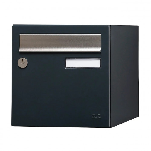 Boîte aux lettres - 2 portes extérieur - Allure - acier anthracite mat - RENZ