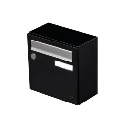 Boîte aux lettres compacte - 1 porte extérieur - Allure - acier noir mat de marque RENZ, référence: B9739800