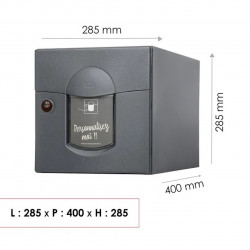 Boîte aux lettres - 1 porte extérieur - Soléa - acier anthracite mat - RENZ