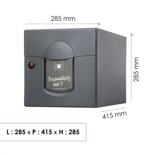 Boîte aux lettres normalisée - 2 portes extérieur - acier anthracite mat - RENZ