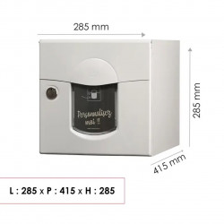 Boîte aux lettres - 2 portes extérieur - Soléa - acier blanc mat - RENZ