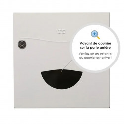 Boîte aux lettres - 2 portes extérieur - Soléa - acier blanc mat - RENZ